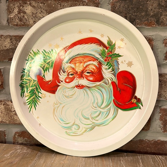 Vintage Santa Serving Plate - Picture 2 of 6